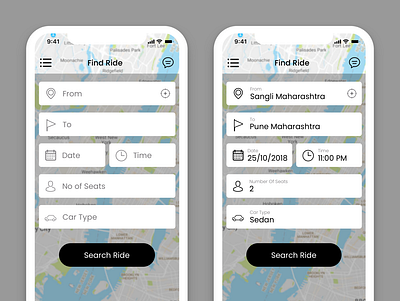 BlaBla Car Booking App Redesign design ui ux