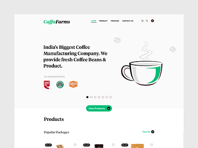 CaffaFarms Coffee Company design mobile mobile app design typography ui ux