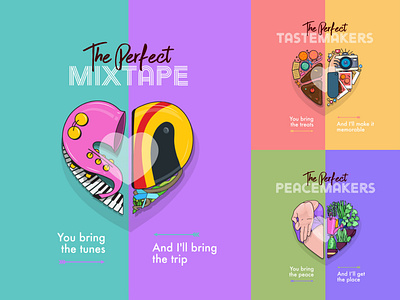Jockey | Valentines day campaign graphic design illustration social media design