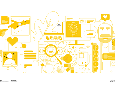 The Digital Lab design illustration minimal vector