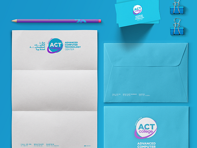 ACT College - the new identity branding design logo stationery