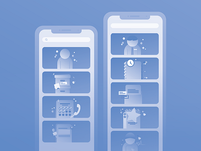 Medical Center App app design icon illustration minimal mobile ui ux