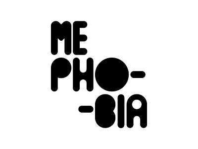 ME-PHOBIA design logo typography