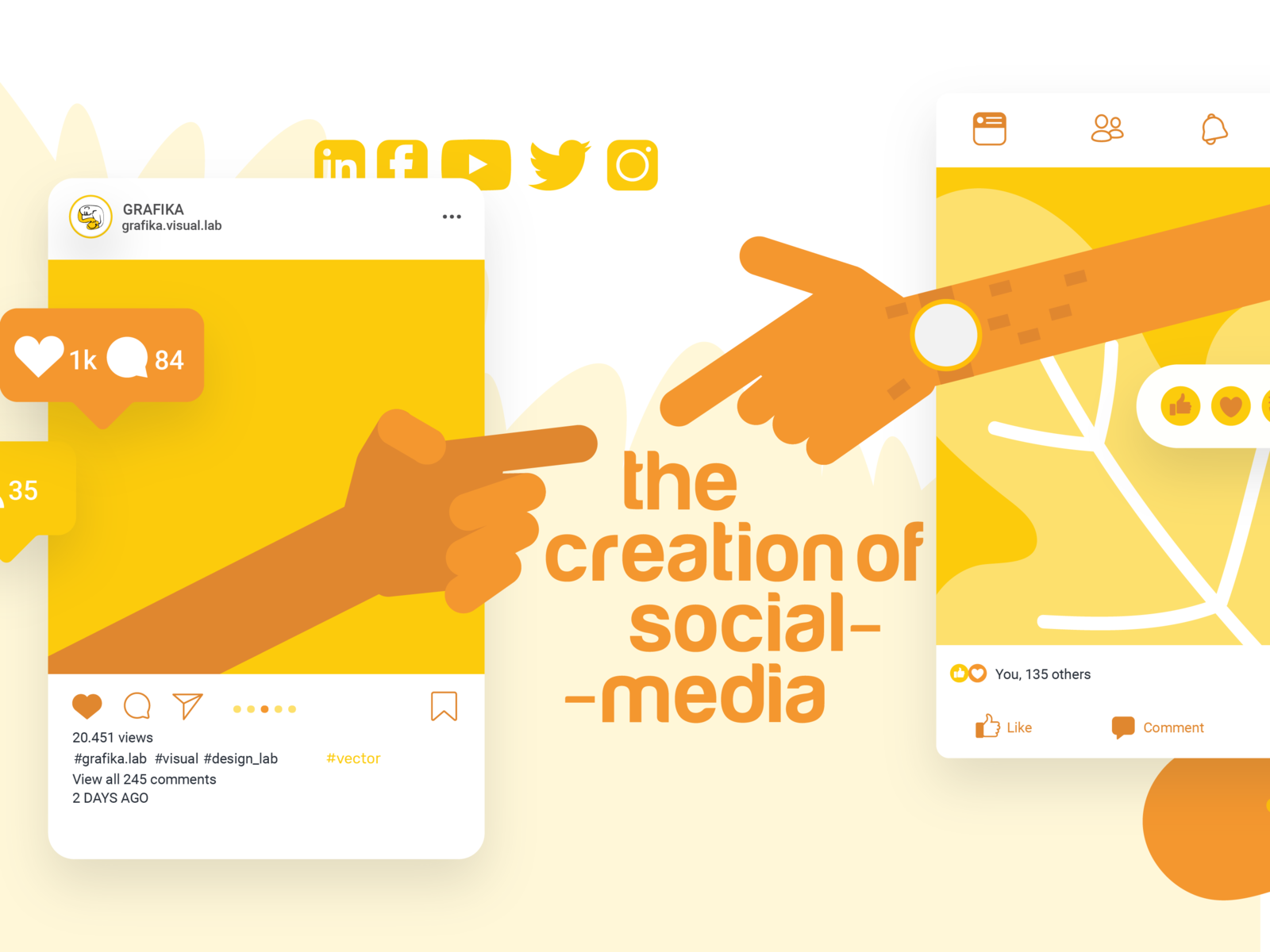 The Creation Of Social Media By Ayman Kobeissy On Dribbble