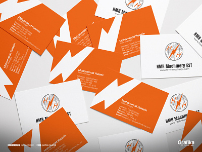 HMH Machinery BusinessCard branding design minimal