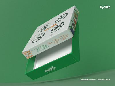 Crepe & Juice Box box design minimal packaging