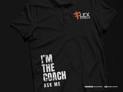 FlexFitness Gym T-shirt branding costume design