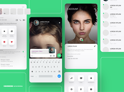 WhatsApp Redesign Concept app design minimal ui ux whatsapp