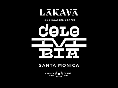 Lakava Colombia branding lettering logotype packaging