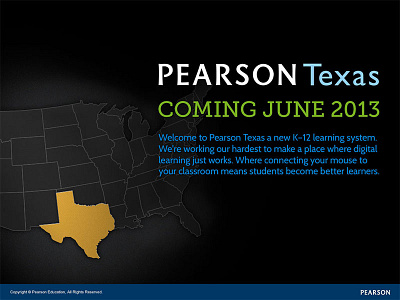 Pearson Texas Coming Soon coming soon ux