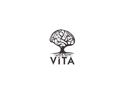 Vita Psychology Center brain design logo tree