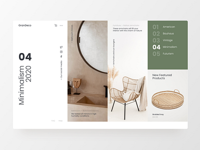 Typographic concept clean design designer interface landing page minimalistic page typography ui ui ux web web design webdesign