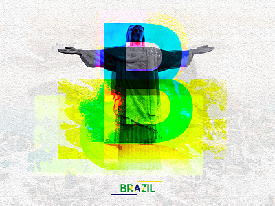 Letter B - Brazil 2dart 36days b 36daysoftype brazil city design