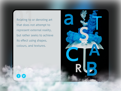 Abstract 2dart abstact concept art landing page ui