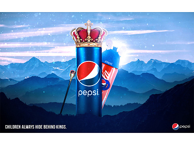 Pepsi King adobe advertising attack behance brand design graphic media pepsi photomanipulation photoshop social