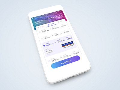 Ticket Booking Mobile Apps apps booking apps clean design gradient ios ios11 mobile ticket booking apps travel apps ui uiux ux