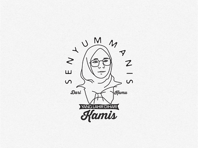 Senyum Manis Hari Kamis design flat illustraion illustration illustrator art illustrator design logo vector vintage badge vintage design