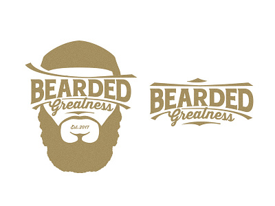 Beard Logo beard cosmetic gentlemen grooming identity logo masculine mens