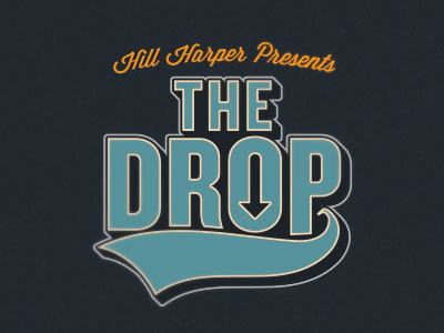 Drop Logo baseball logo retro television
