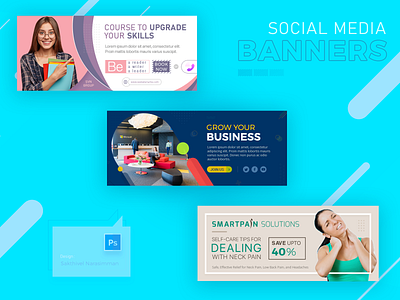 Social Media Banner Designs 2020 banner ads creative facebook cover graphicdesign photoshop social media design typogaphy visual design