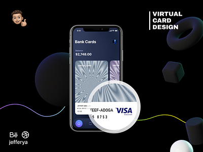 Virtual Cards Concept card illustration payment ui vector visa