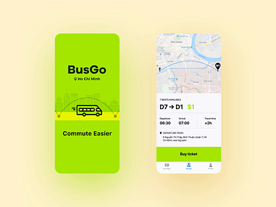BusGo (GoDee) Shuttle Bus after effects android animation appdesign bodymovin canvas gif graphic design green highload hochiminh interface ios json lottiefiles mobile motion design radhub svg uxui