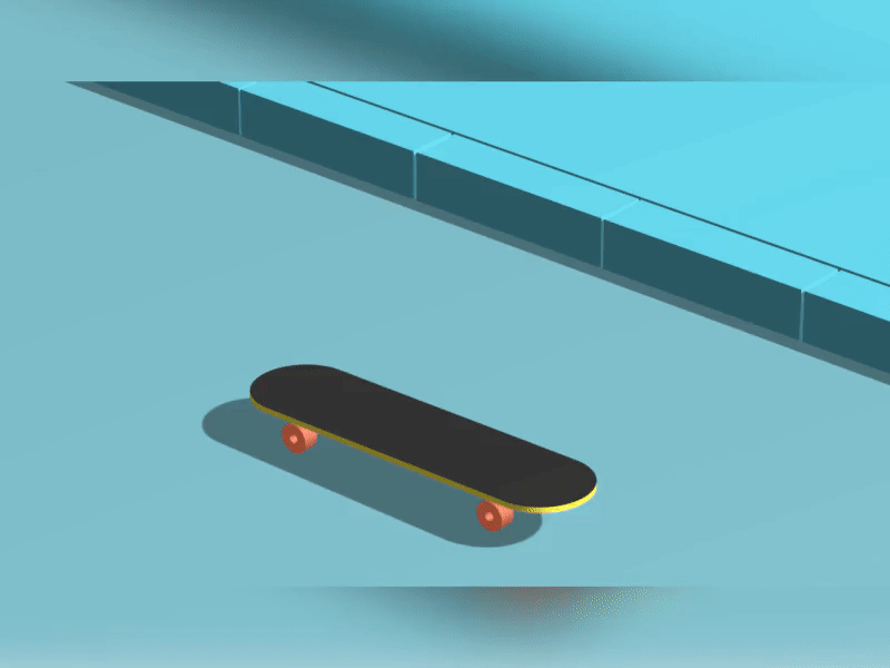 Skate ae after effect animation flip move ride skate skateboard