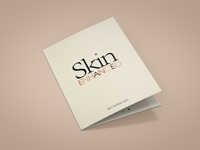 Skin Enhanced treatment brochure beauty brochure print skin skincare