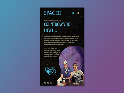 SPACED challenge app page - HD version app retro spaced spacedchallenge ui ux