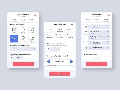 Daily UI 004 Calculator 003 app bank banking calculator daily 100 challenge daily ui figma investing mobile savings ui