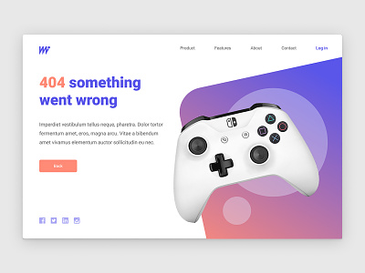 404 Screen for gaming site 404 page daily 100 challenge daily ui design error figma gaming ui ux