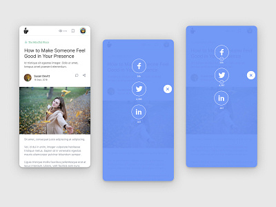 DailyUI 010 Social Share daily 100 challenge daily ui design figma iconography mobile share social ui ux visual design