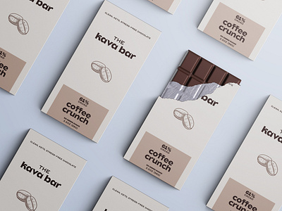 the kava bar / clean, keto, stress-free chocolate chocolate keto logo design packaging packaging design