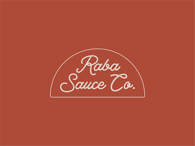 Raba Sauce Co. Logo brand identity logo logo design