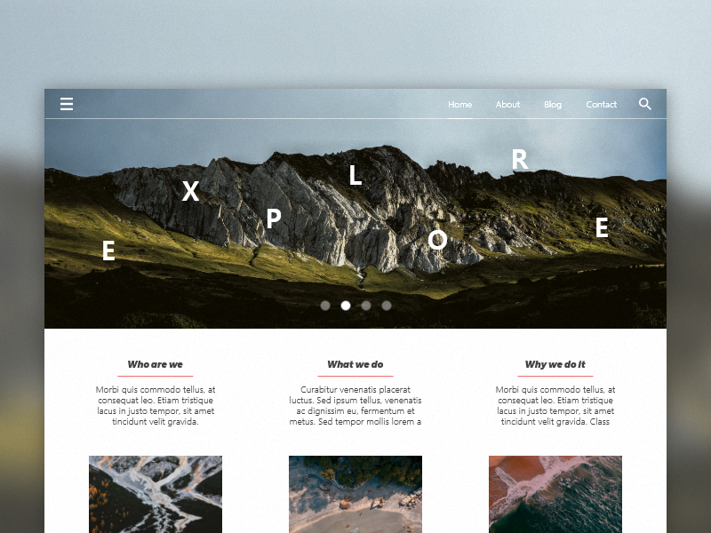 Travel Landing Page by Mina on Dribbble