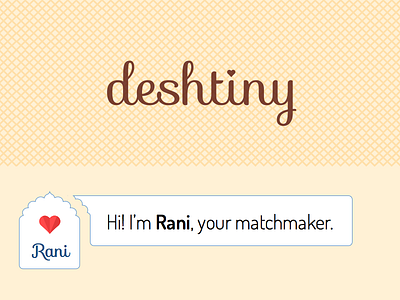 The Matchmakers of Deshtiny app conversational interfaces deshtiny interaction ios ios 8 iphone love mobile ui ui design ux