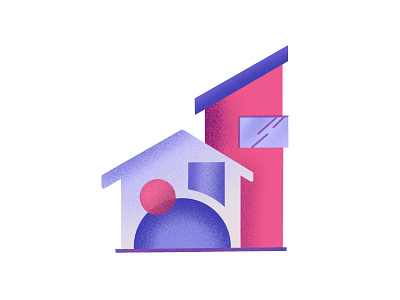 Modern House architecture home house hut illustraion interior living vectorart
