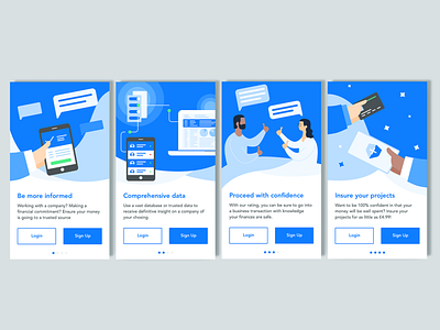 Onboarding screens