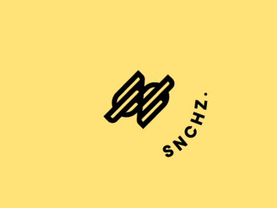 SNCHZ black branding logo monogram s sanchez yellow z