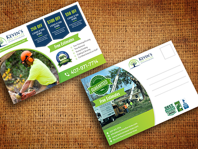 Lawncare Postcard Design