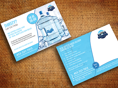 Water Supply Postcard Design design direct mail postcard directmailpostcard eddm postcard flyer graphic design postcard postcard design