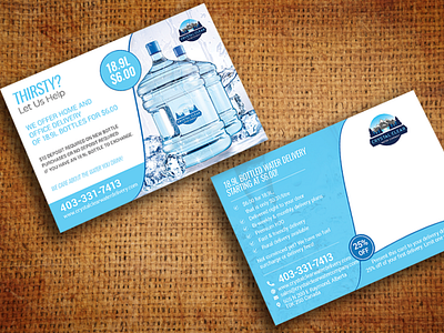 Water Supply Postcard Design