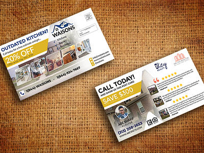 Kitchen Remodel EDDM Postcard Design