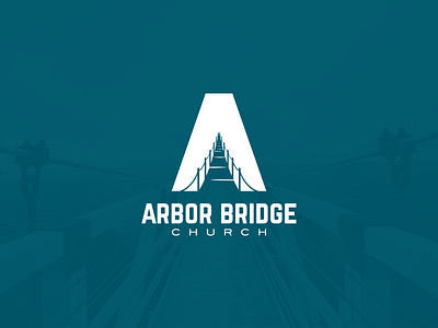 Arbor Bridge Church Logo a bridge church logo mark negative space symbol