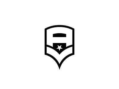 AV v1 a athletes badge chevron custom logo logomark mark military type v