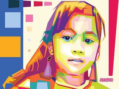 Renita Wpap 01 adobe illustrator illustration popart vector wpap