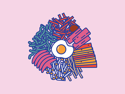 homp bibimbap vector