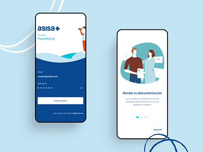 Asisa - Health insurance app - Login