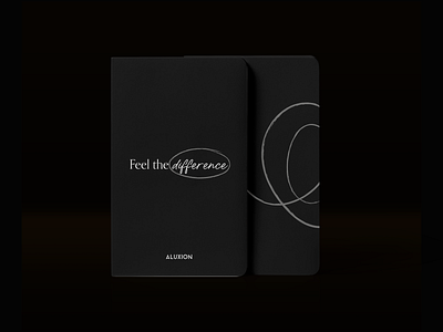 Black notebook for great ideas aluxion branding cover cover art cover design design editorial identity identity design minimal notebook notebook design notebook mockup office offset visual design visual identity