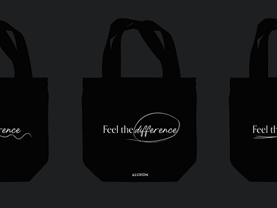 Black tote bag with a strong message